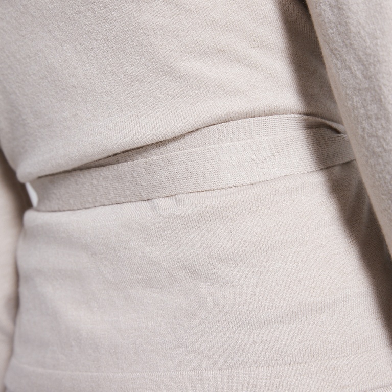 Knit wrap cardigan "Jolanda" Light Beige